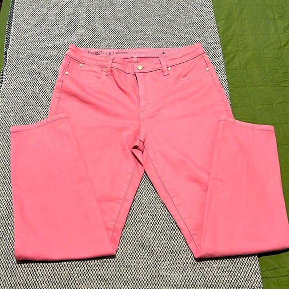 Talbots flawless pink slim ankle size 8 women’s Jean pants - Picture 5 of 5